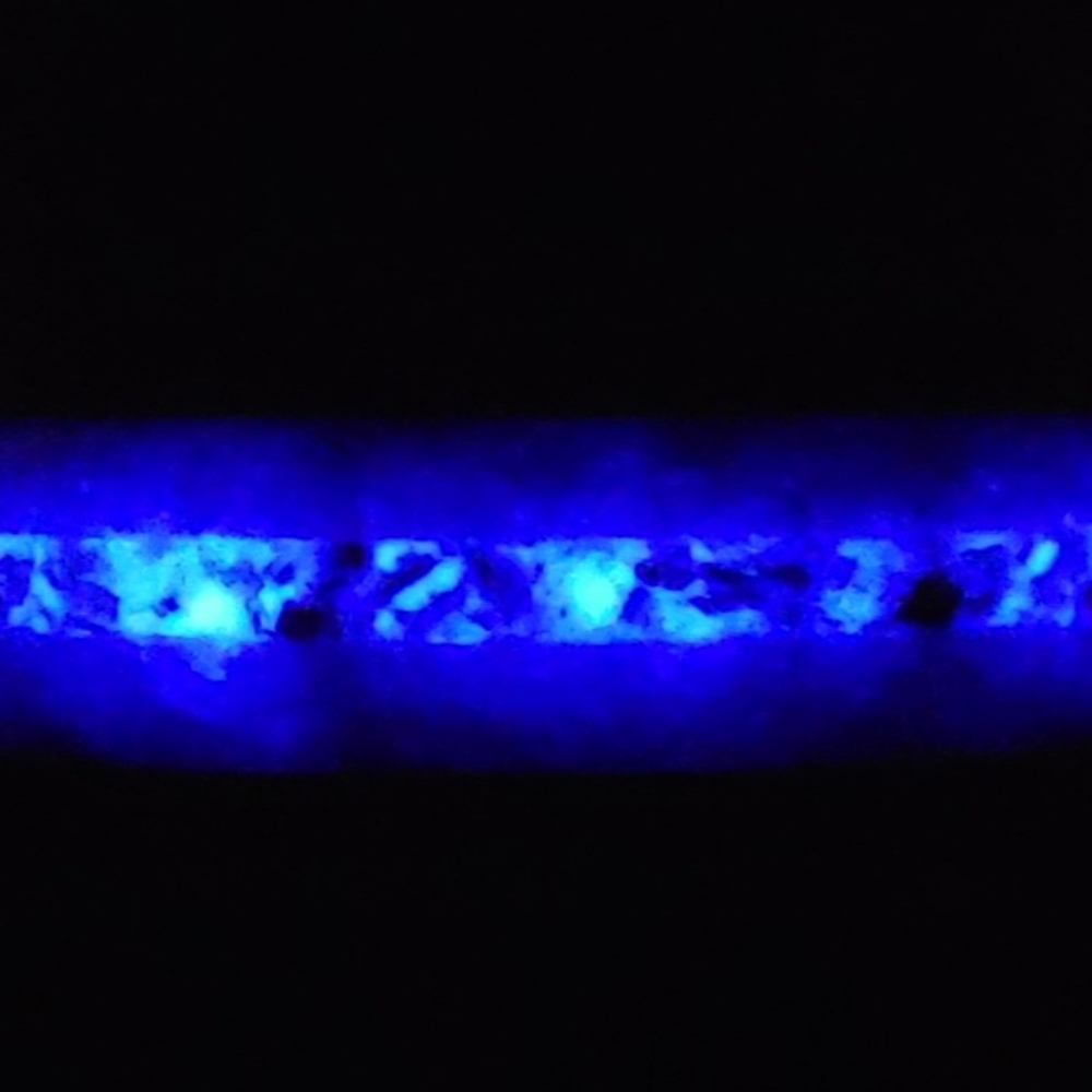 Handmade epoxy, obsidian, glow ring